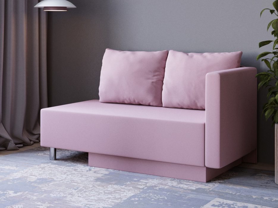 Диваны кровати со спальным местом, Кушетка Леон Lux, универсальный,  велюр