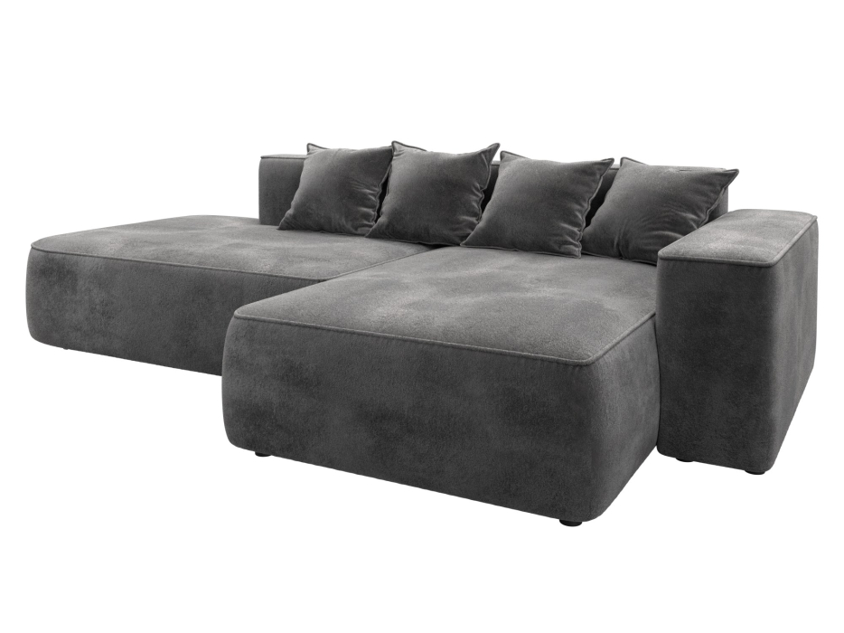 Диваны угловые в гостиную, Диван угловой Лига-065 угол правый, велюр TOWER