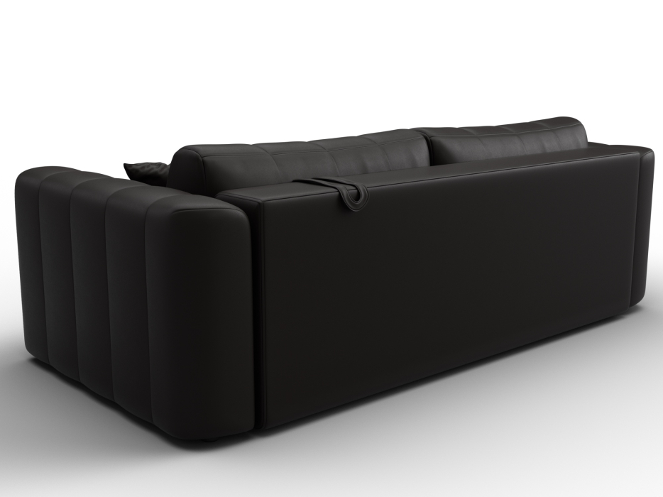 Диваны с ящиком для белья, Диван прямой Лига-062 НПБ, Экокожа GRIFON