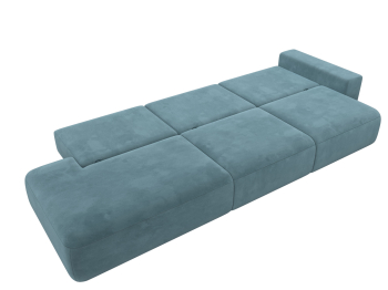 Диван прямой Лига-036 Модерн Лонг подлокотник справа, велюр