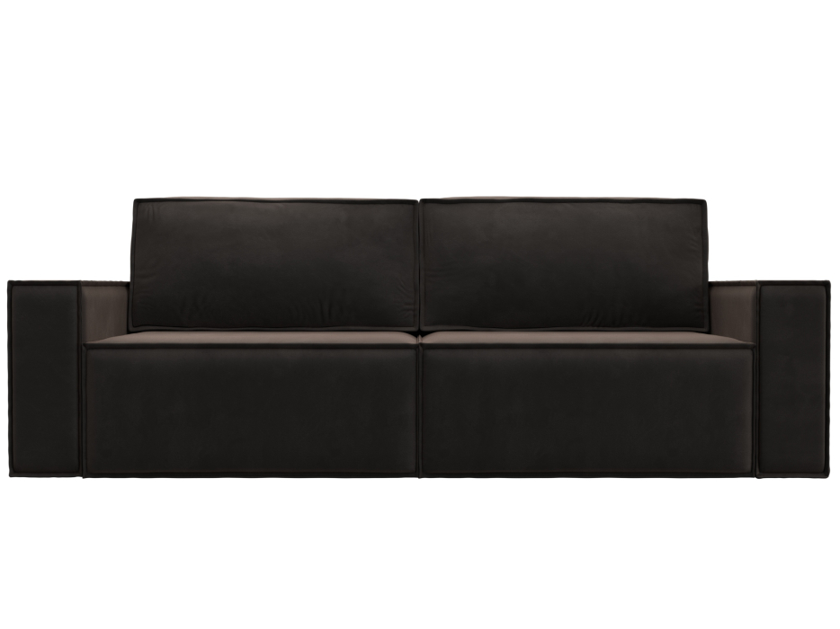 Диваны еврокнижки, Диван прямой Куба Лайт, велюр SEVEN