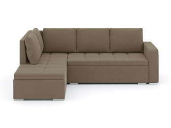 Диван-кровать угловой еврокнижка Бромен, рогожка