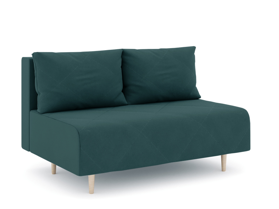 Дизайнерские диваны для гостиной, Диван прямой нераскладной Милли мини 2-х  местный без подлокотников, велюр