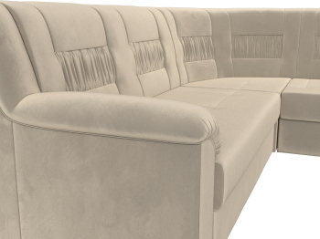 Угловой диван Карелия правый, микровельвет