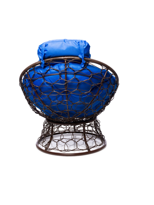 Кресла, Кресло ПАПАСАН мини с ротангом коричневое