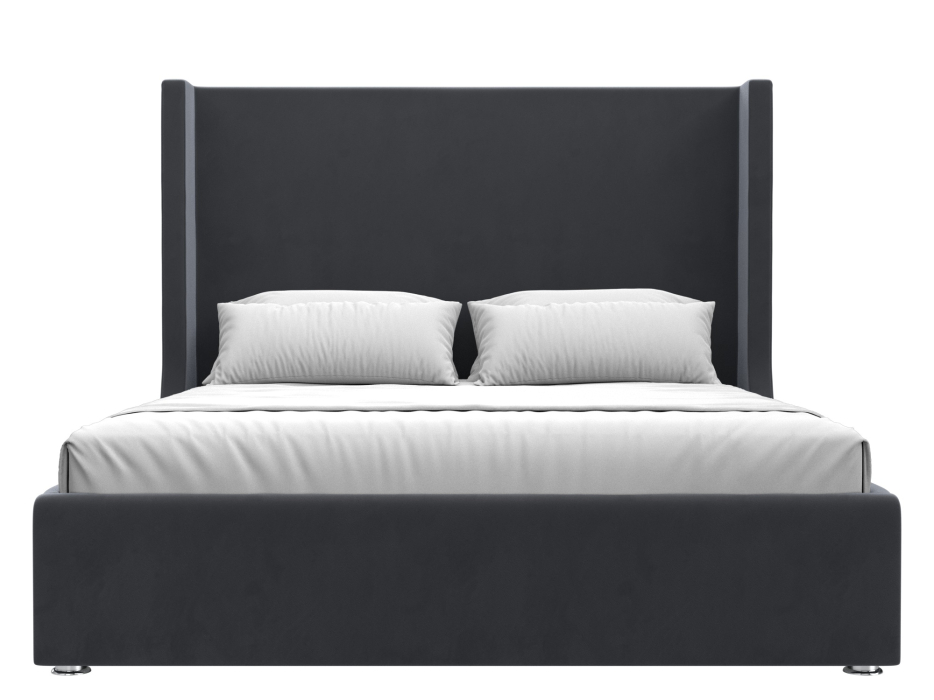 Мягкая кровать, Кровать интерьерная Ларго 160, велюр