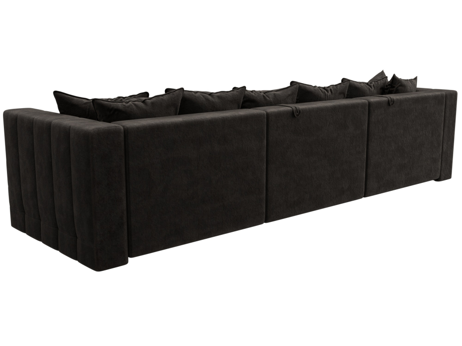 Дизайнерские диваны для гостиной, Диван угловой Лига-052 НПБ Лонг угол универсальный, велюр BRUT