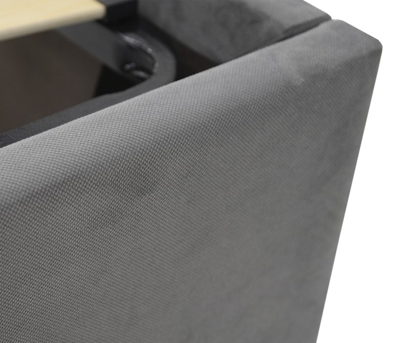 Мягкая кровать, Двуспальная кровать НАВИ 180х200, с подъемным механизмом, велюр