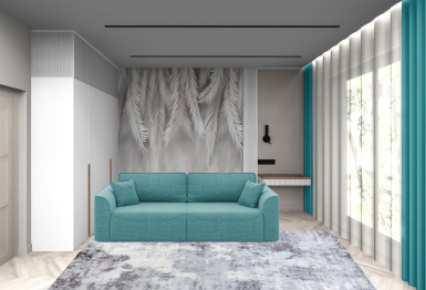 Диван-кровать еврокнижка Рафаэль НПБ, рогожка