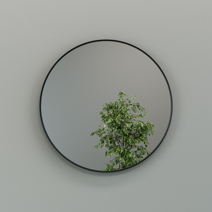 Зеркала в спальню, Дизайнерское настенное зеркало GENGLASS Rauntel M в металлической раме