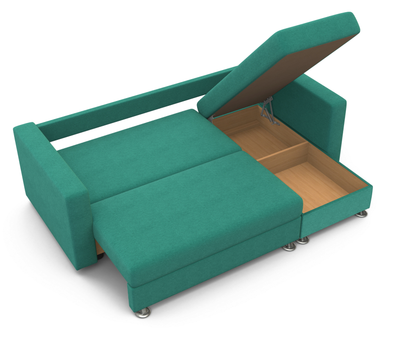 Диваны угловые в гостиную, Угловой диван Ария правый, велюр