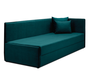 Кровать тахта угловая Гамма с подъемным механизмом, микровелюр