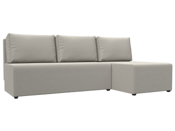 Диван угловой Поло правый угол, рогожка Амур