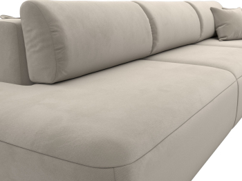 Диван прямой Лига-036 Модерн Лонг подлокотник справа, микровельвет