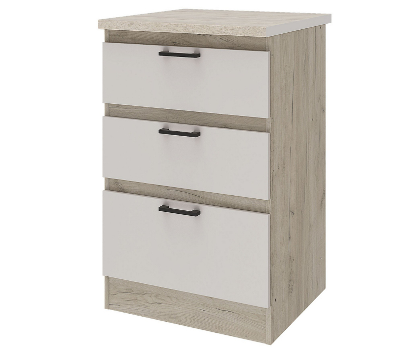 Прямые, Шкаф напольный с ящиком 60 Сан-Ремо