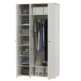 Шкаф для одежды 3-х дверный с зеркалом Остин 13.336.03