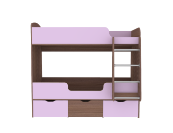 Кровать двухъярусная Малыш Двойняшка, Бодего Темный