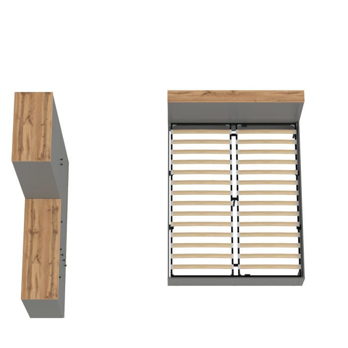 Спальные гарнитуры, Мебель для спальни Остин из кровати 1600 с основанием и шкаф двудверного с комодом 16.221