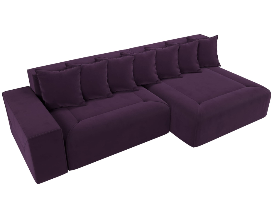 Диваны угловые в гостиную, Диван угловой Кёльн, велюр, правый угол