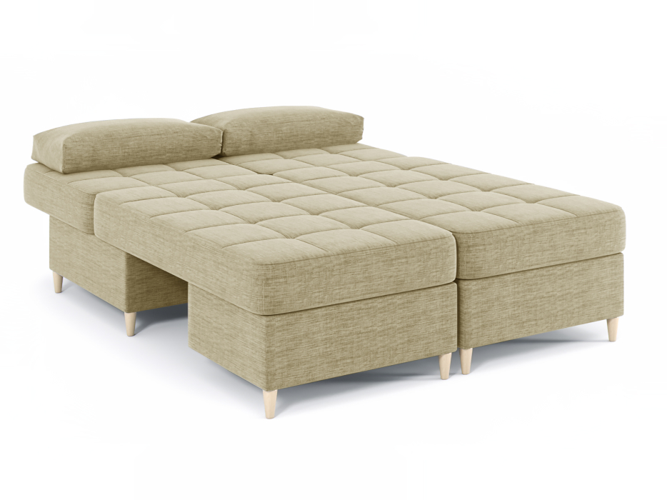 Диваны угловые в гостиную, Диван-кровать угловой Оливер 2 еврокнижка-трансформер, рогожка