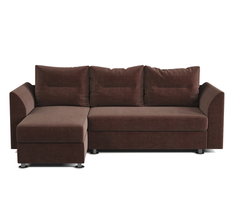 Диваны угловые в гостиную, Угловой диван Ария Скала левый велюр