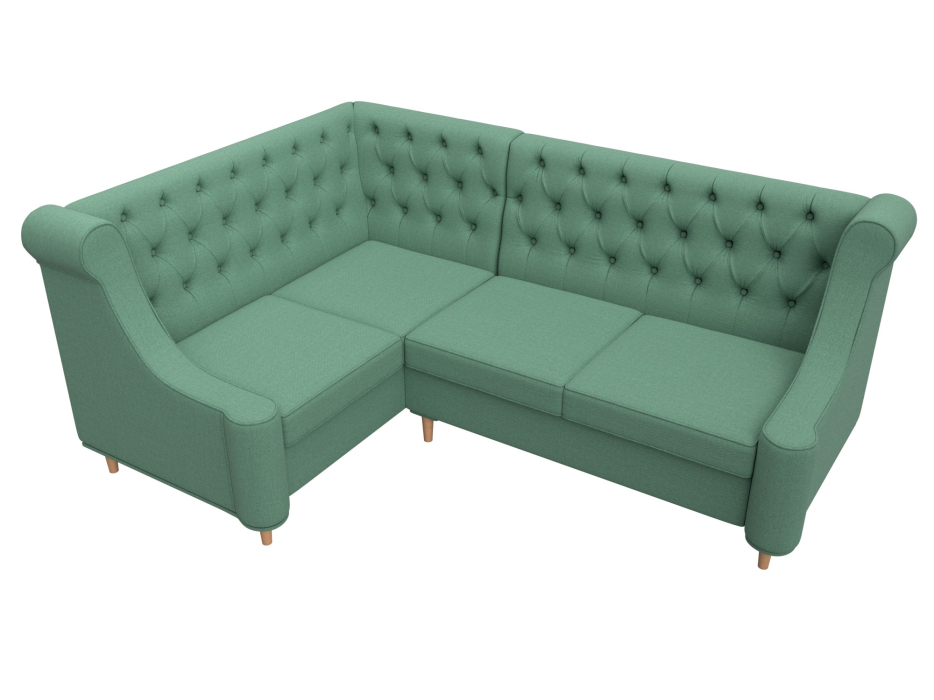 Диваны угловые кухонные, Диван кухонный угловой Бронкс левый угол, рогожка Амур