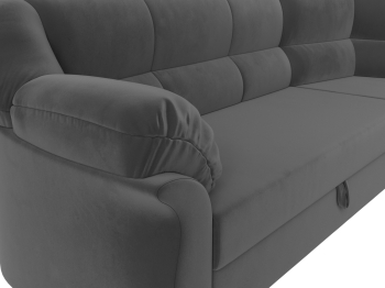 Диван угловой Карнелла правый угол, велюр