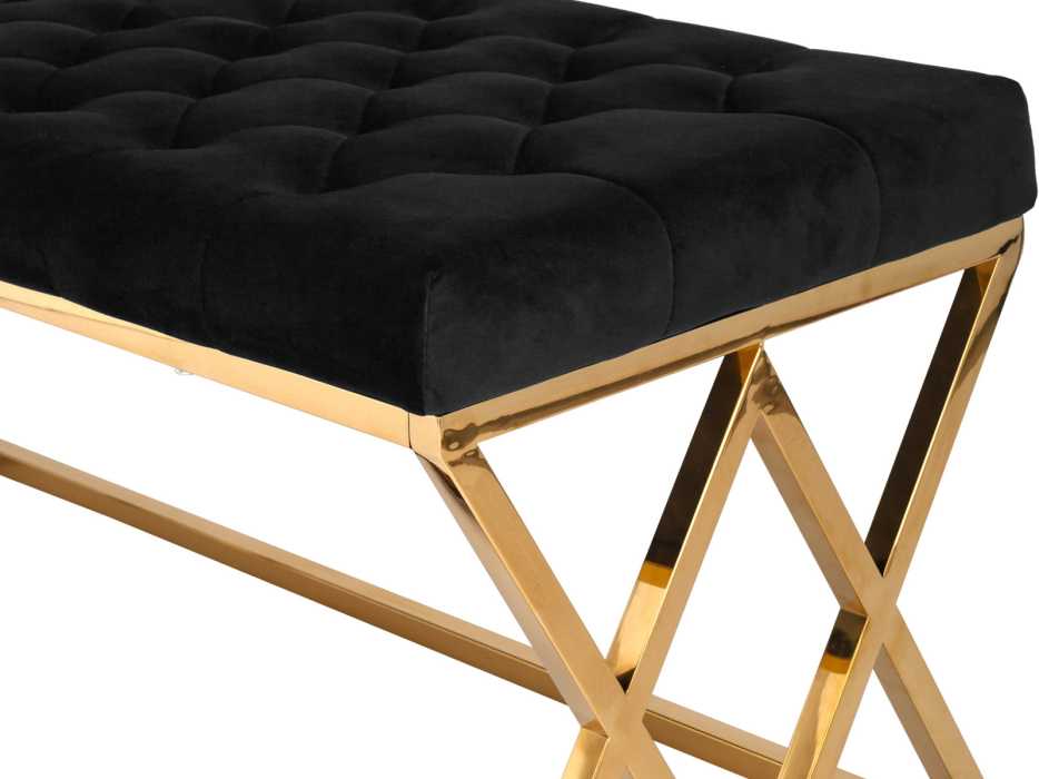 Банкетка в прихожую, Банкетка-скамейка STOOL GROUP ИНСИГНИЯ (Сталь золото)