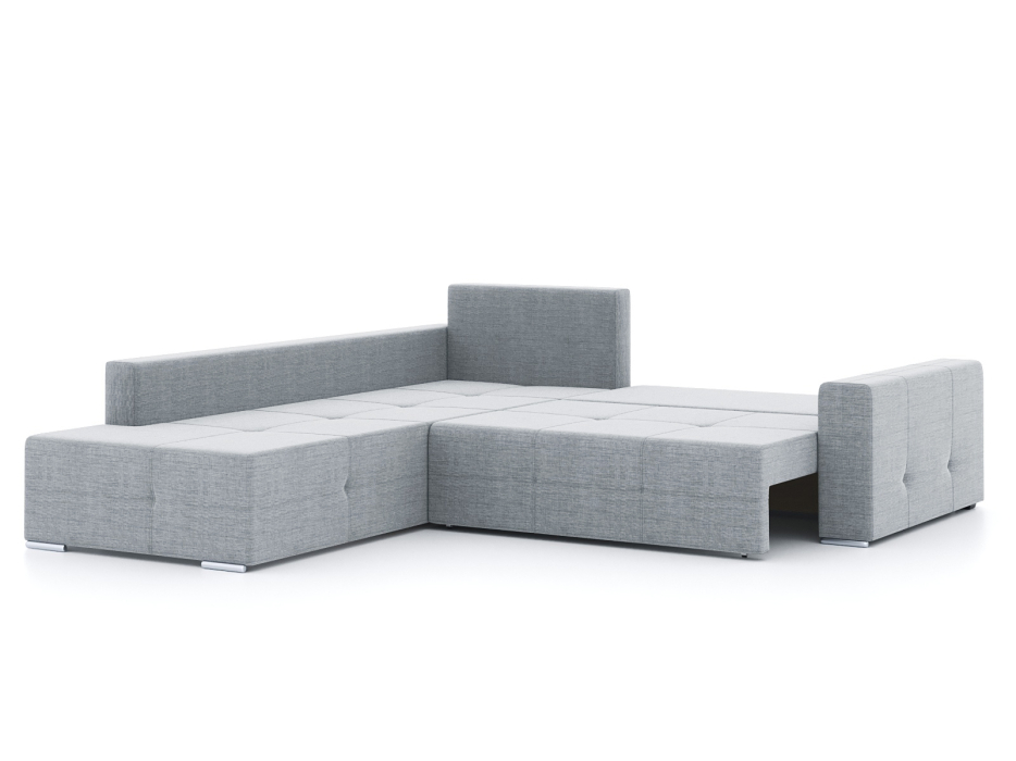 Диваны угловые в гостиную, Диван-кровать угловой Леос НПБ, рогожка Люкс