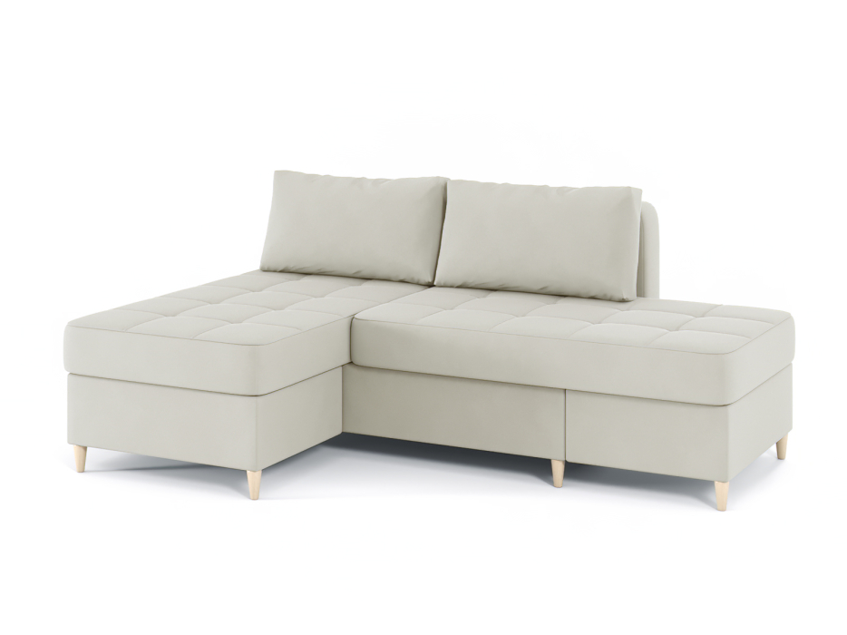 Диваны угловые в гостиную, Диван-кровать угловой Оливер 2 еврокнижка-трансформер, велюр