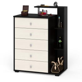 Комод Камелия с пятью выдвижными ящиками