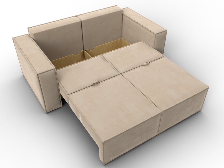 Диваны кровати со спальным местом, Диван прямой Куба мини, велюр