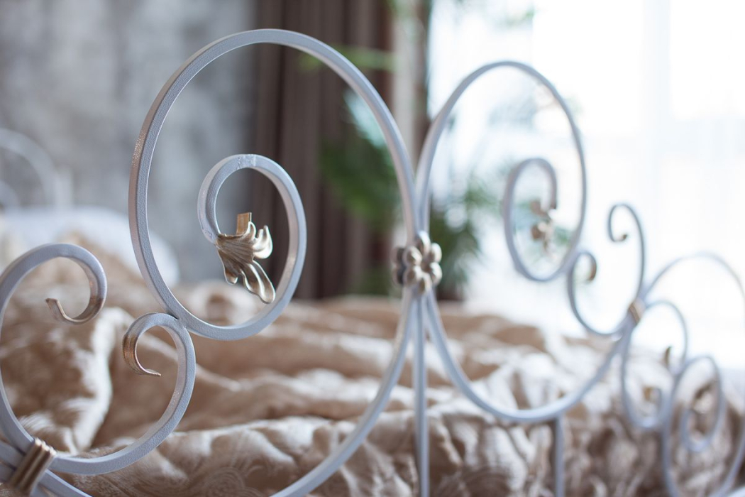 Кованые кровати, Кованая кровать Афина 1.4 с одной спинкой