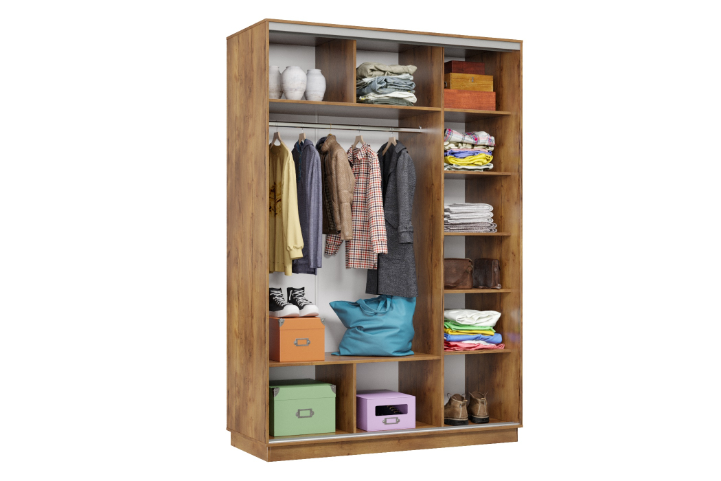 Шкафы-купе, Шкаф-купе Премьер Лайт 12 (05;05) двухдверный