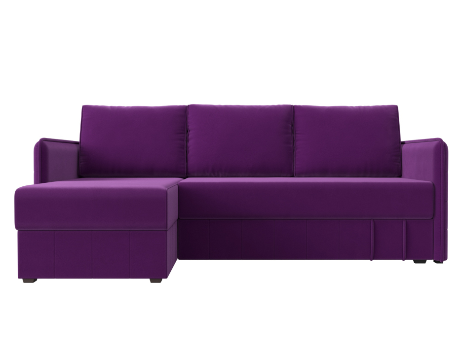 Диваны угловые в гостиную, Угловой диван Слим левый угол, микровельвет