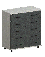 Комоды, Модульная система Грейс Комод КМ-5021  Снежный Ясень