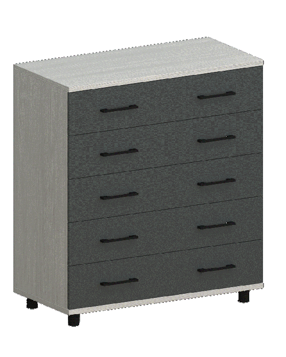 Комоды, Модульная система Грейс Комод КМ-5021  Снежный Ясень