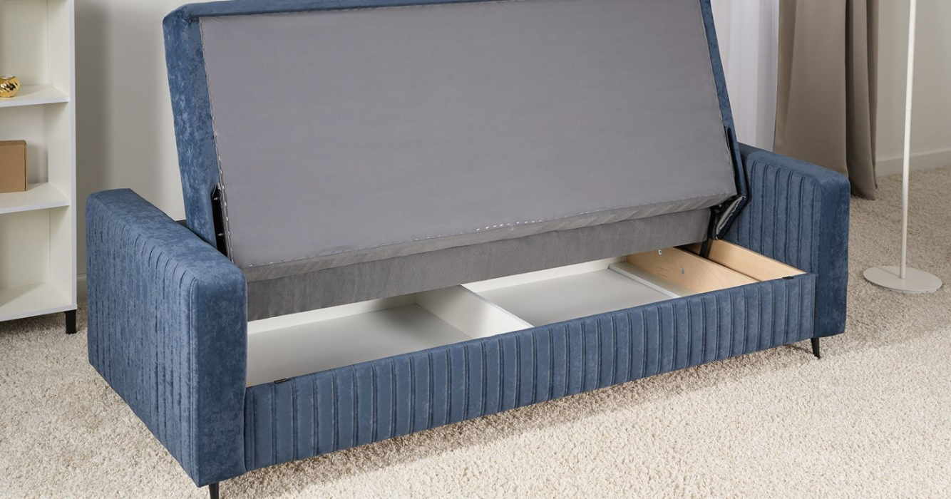 Диваны с ящиком для белья, Диван прямой Изабель