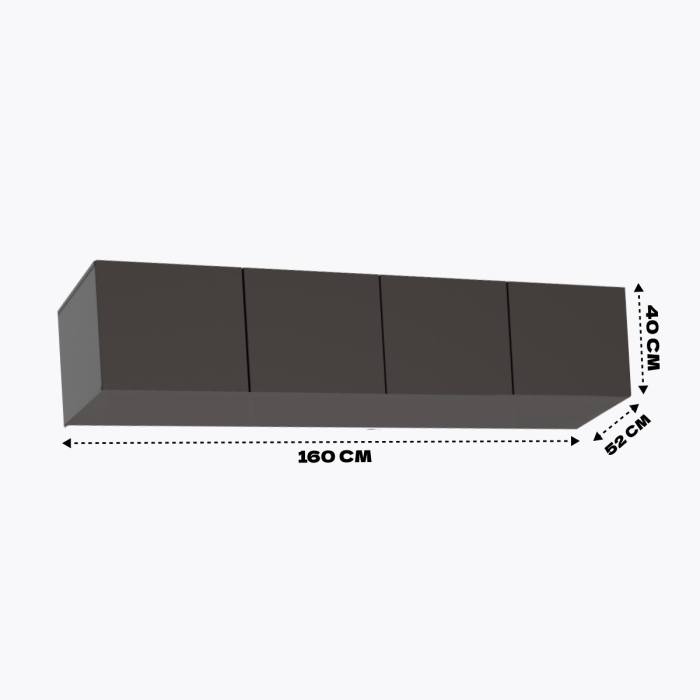 Шкафы распашные, Антресоль  Бостон 1600