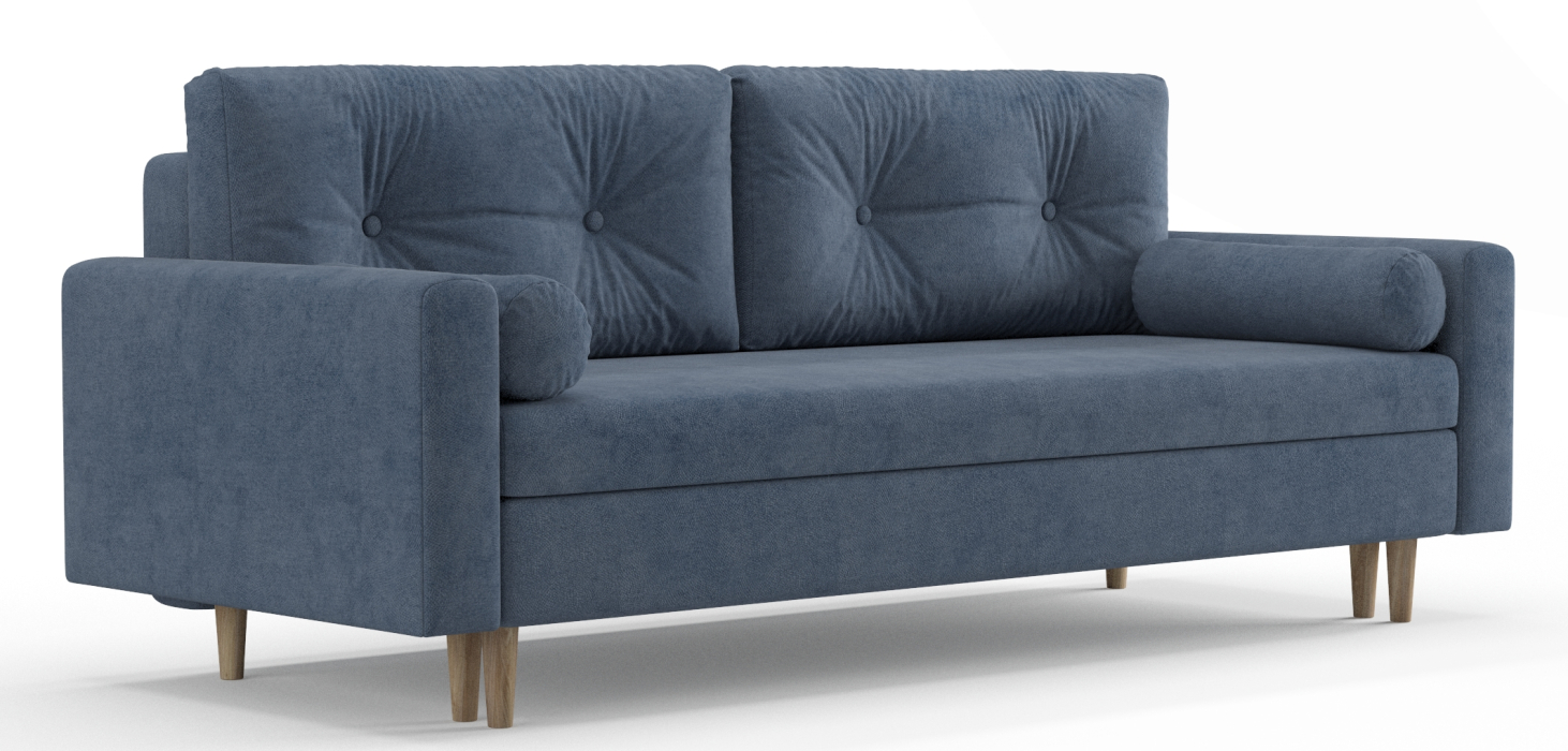 Диваны еврокнижки, Диван-кровать Таврида, пружинный блок, велюр