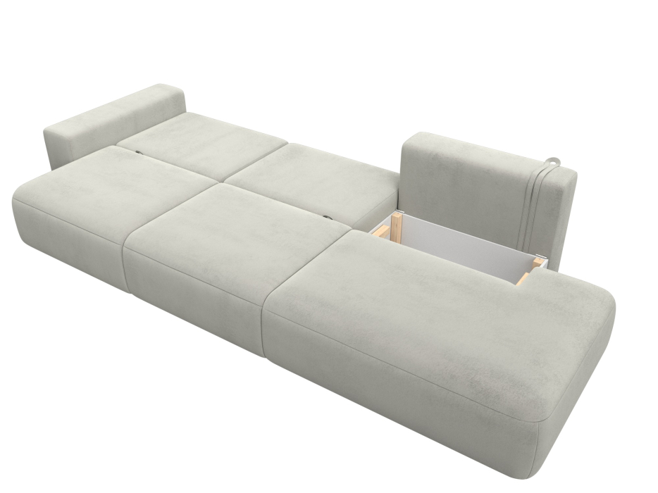 Диваны еврокнижки, Диван прямой Лига-036 НПБ Модерн Лонг подлокотник слева, велюр TOWER