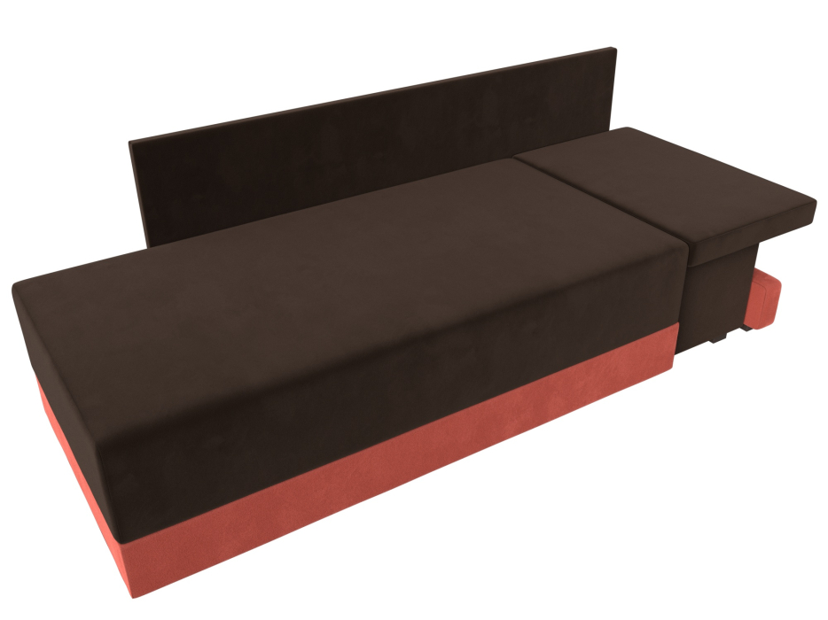 Кушетка диван, Кушетка Никас правая, микровельвет