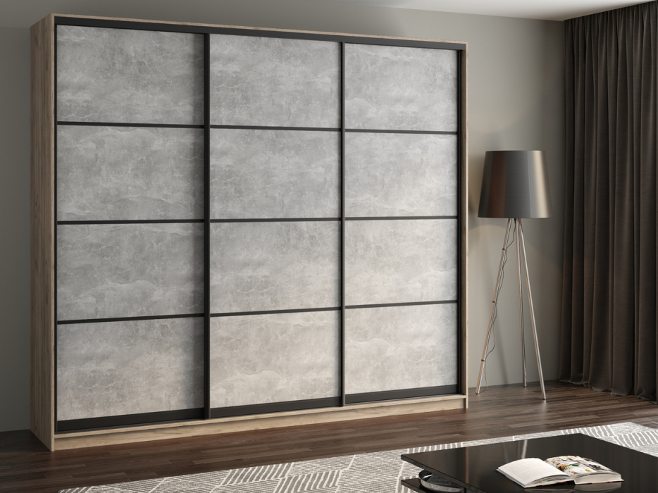 Шкафы-купе, Шкаф купе 3-х дверный АЙСБЕРГ ЛОФТ 250 