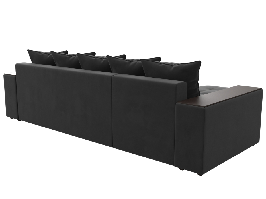 Диваны угловые в гостиную, Угловой диван Дубай, велюр, левый угол