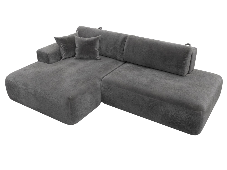 Диваны угловые в гостиную, Диван угловой Лига-036 НПБ Модерн левый угол, велюр TOWER