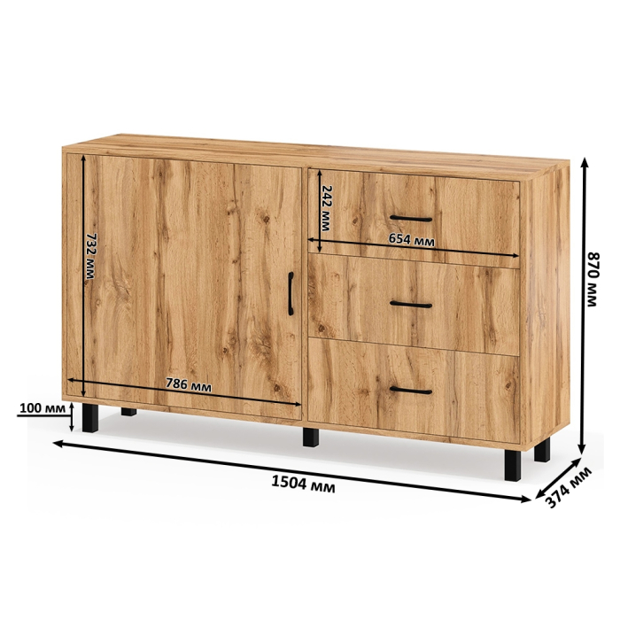 Туалетные столики, Комод ящики и дверка 122-1504 и туалетный столик с подсветкой СТ-4