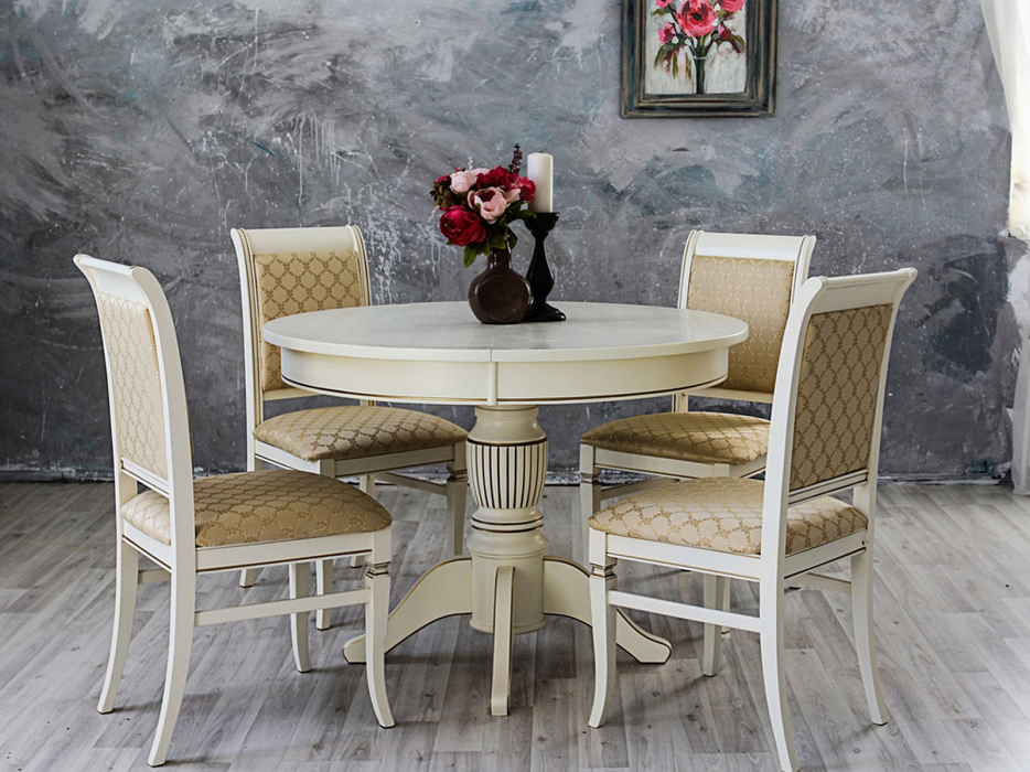 Обеденные столы, Стол обеденный Мебелик Моро 04 раздвижной 100/140*100