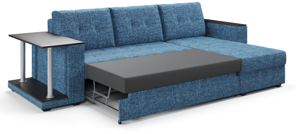 Диван-кровать угловой со столом Атланта Классик 145 , рогожка