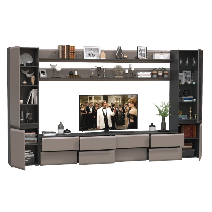 Стенки для гостиной, Сидней мебель в гостиную корпусная № 123