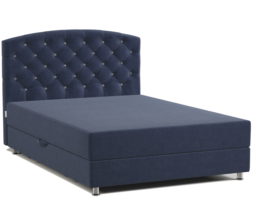 Мягкая кровать, Кровать тахта двуспальная с подъемным механизмом и матрасом Премиум Люкс 160, велюр